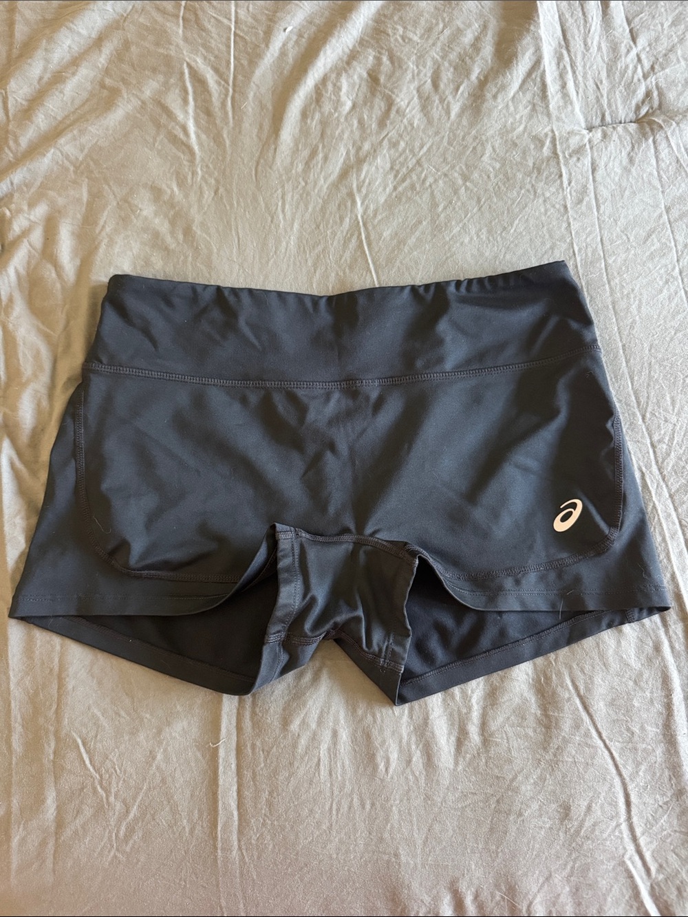 Asics Black Women's Athletic Shorts with Logo